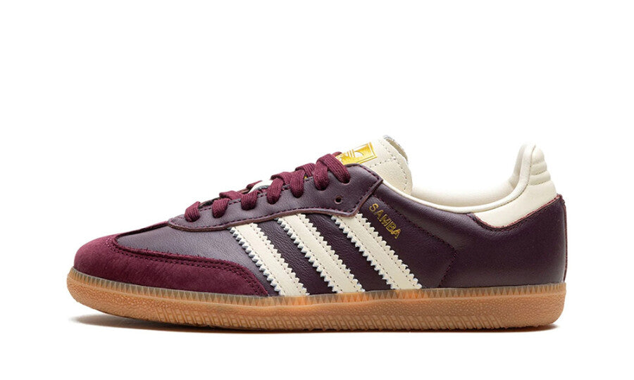 adidas Samba OG Maroon Gold Metallic (W) milanostore